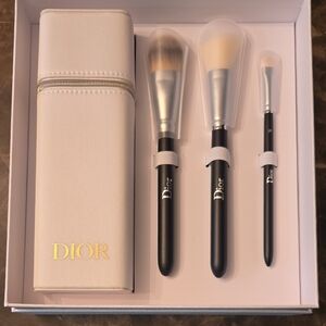 Dior Luxurious Brush Set with Silver and Black Accents